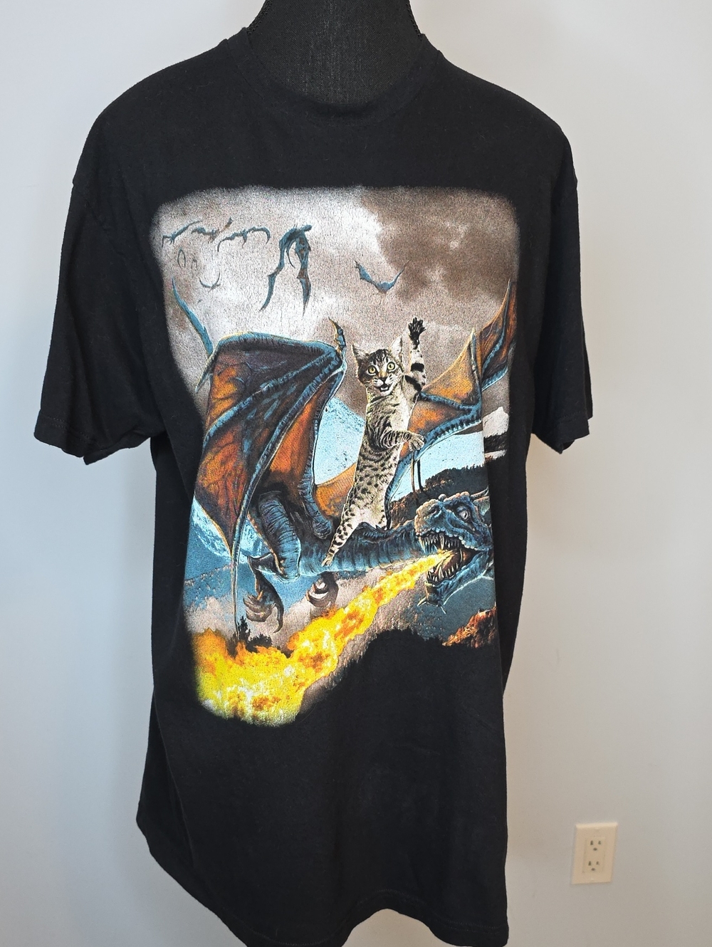 Black Matter Black Graphic Tee with Metallic Silver Logo